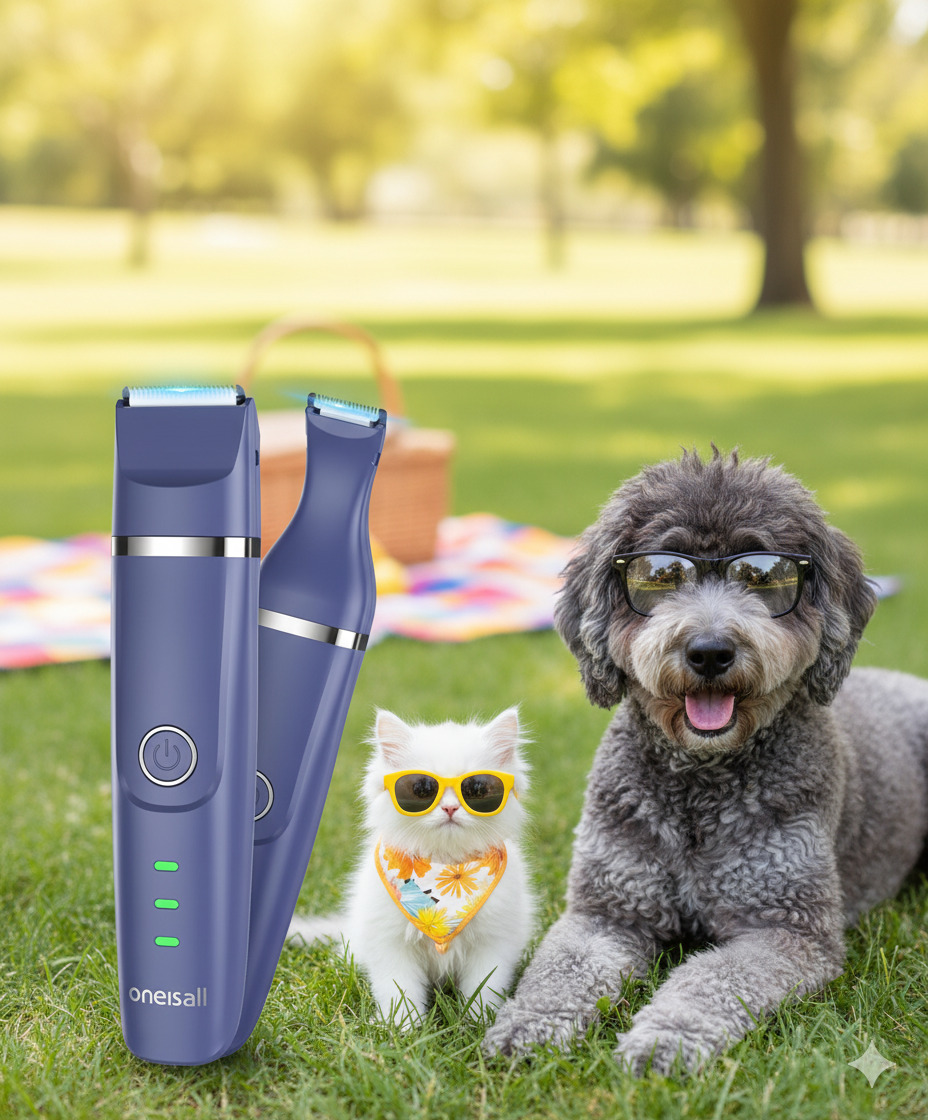 Dog Paw Trimmer – 4-in-1 Grooming Kit (Veeconn, Lavender Dog Paw Trimmer – 4-in-1 Grooming Kit (Veeconn, Lavender)