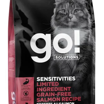 Go! Solutions Sensitivities Limited Ingredient, Grain-Free Dry Cat Food, Salmon Recipe for Sensitive Stomach