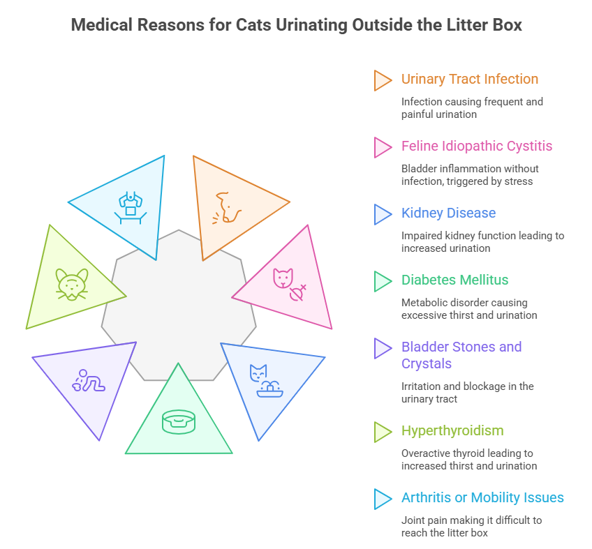 Here are the most common medical reasons cats pee outside the litter box_ - visual selection why is my cat peeing outside the litter box