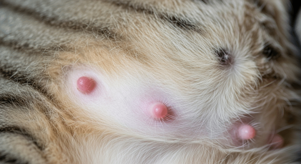 Pregnant Cat Nipples