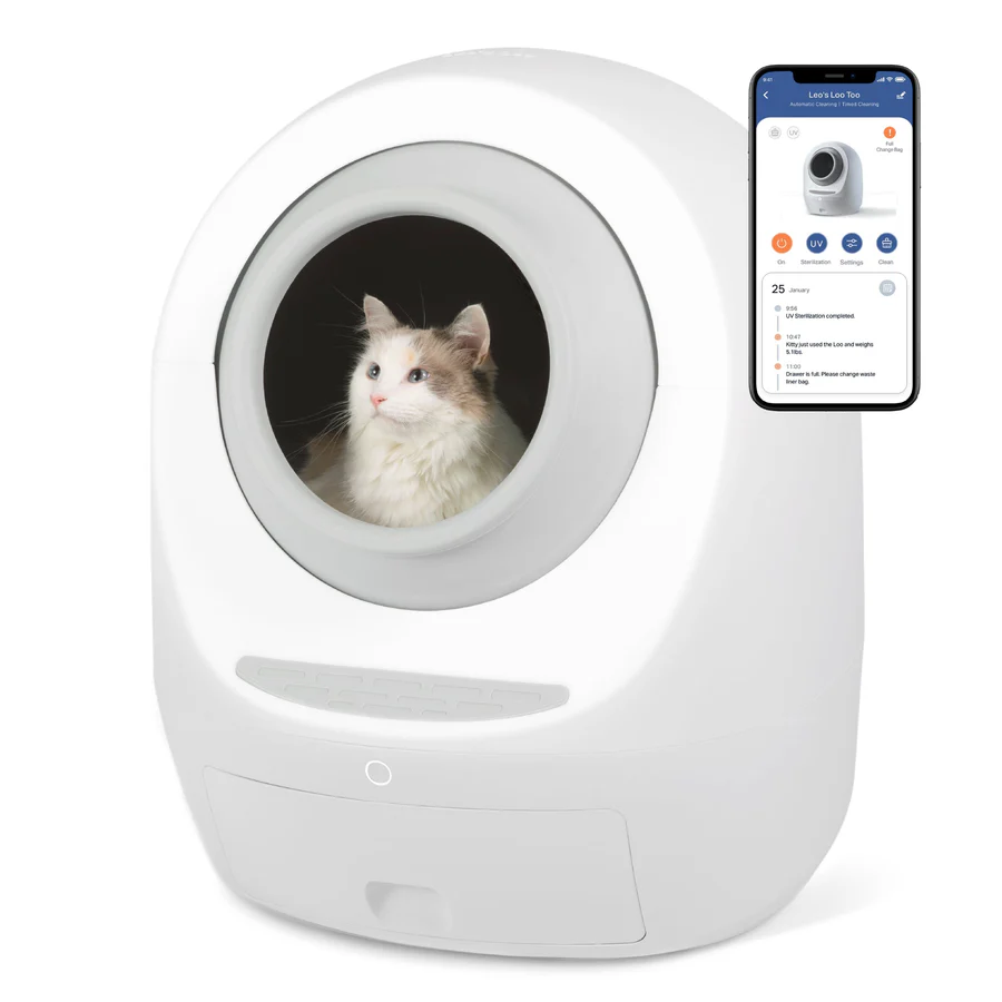 Smarty Pear Leo’s Loo Too — Self‑Cleaning Litter Box