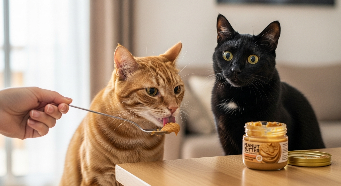 Two Cats, Peanut Butter, Edge.294Z Two Cats, Peanut Butter, Edge
