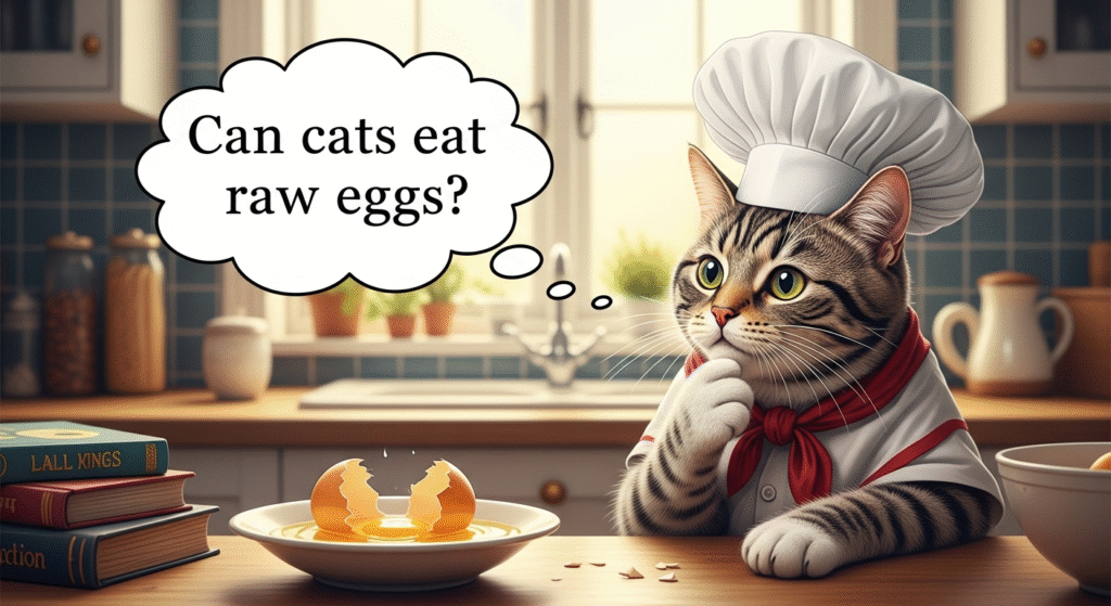 can cats eat raw eggs