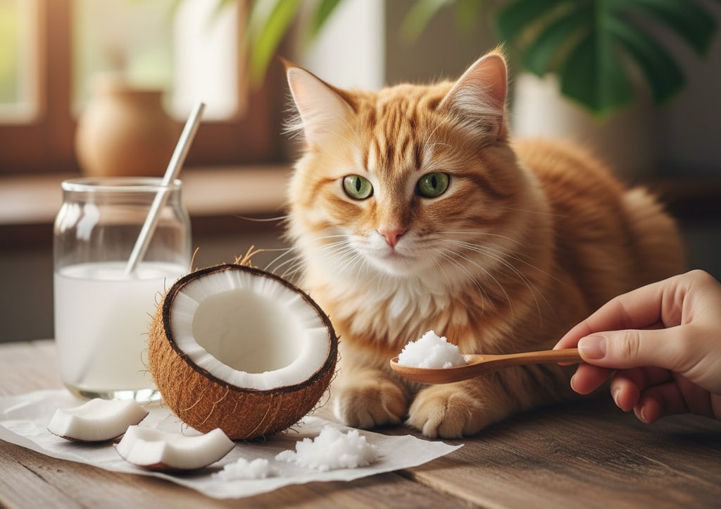can cat have coconut