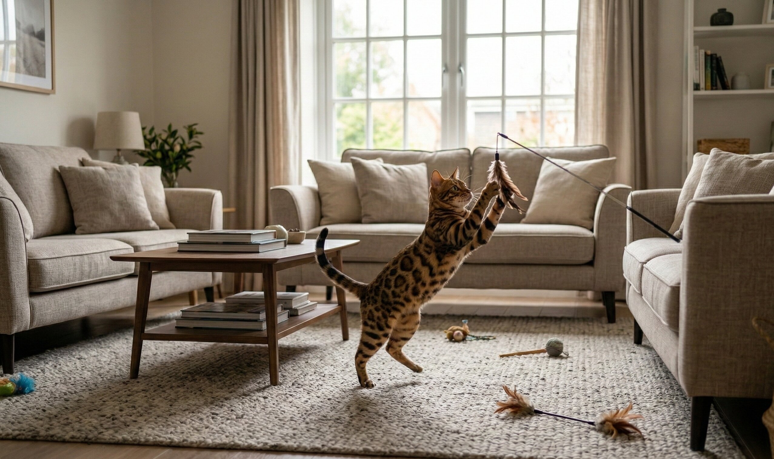 A domestic Bengal cat as a legal and friendly alternative to owning a wild ocelot